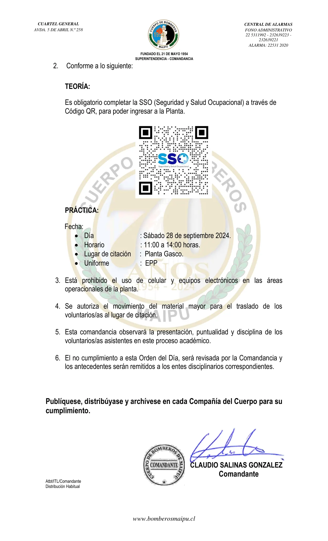 Página 2 de Orden del Día N° 132/2024