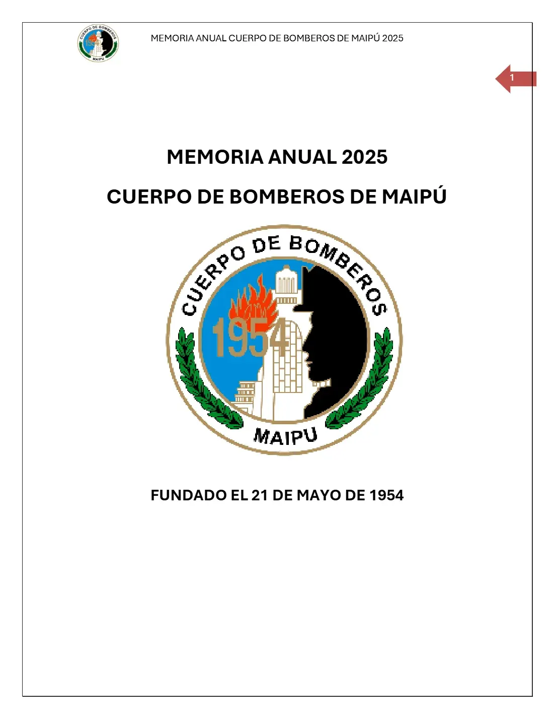 Página 1 de Memoria Anual 2025