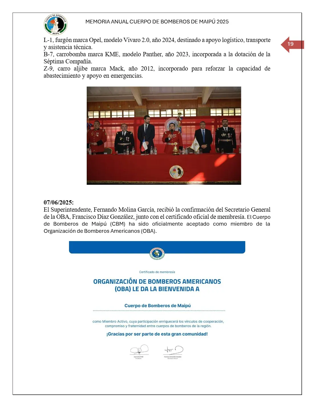 Página 19 de Memoria Anual 2025