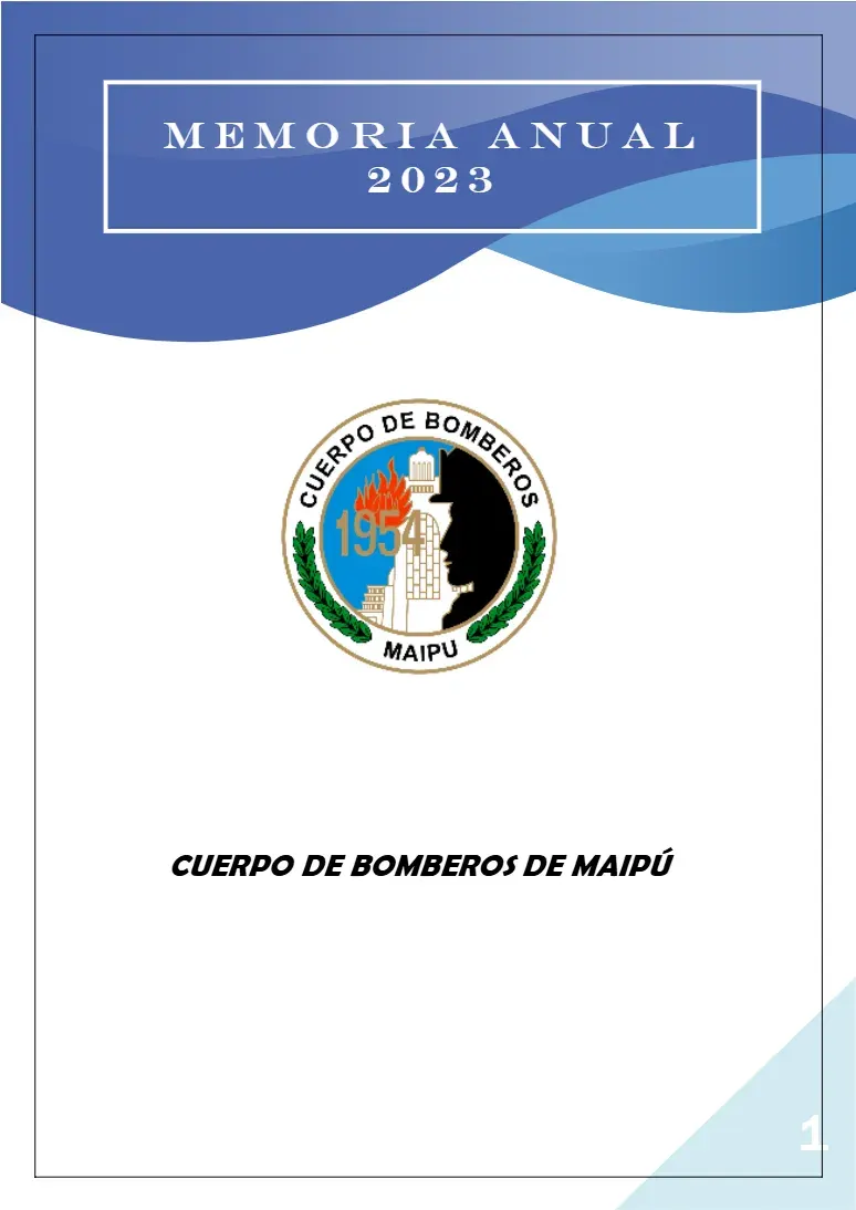Página 1 de Memoria Anual 2023