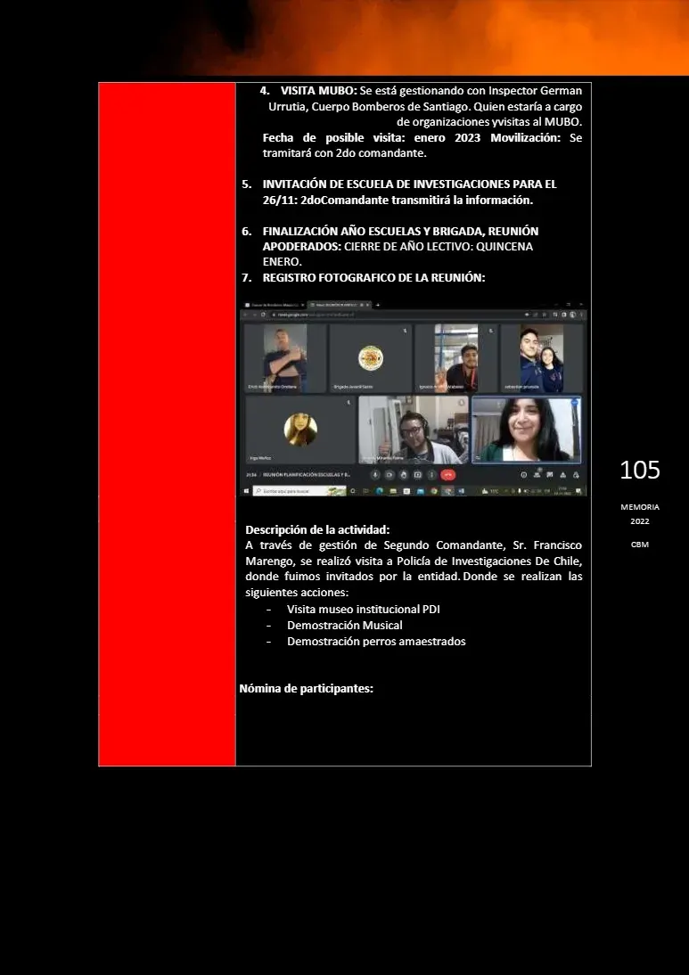 Página 105 de Memoria Anual 2022