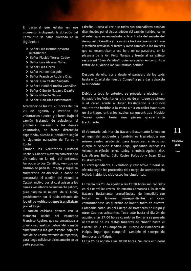 Página 11 de Memoria Anual 2022