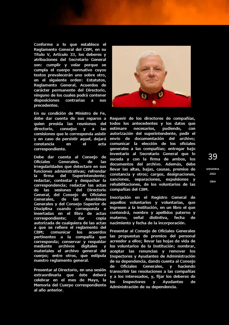 Página 39 de Memoria Anual 2022