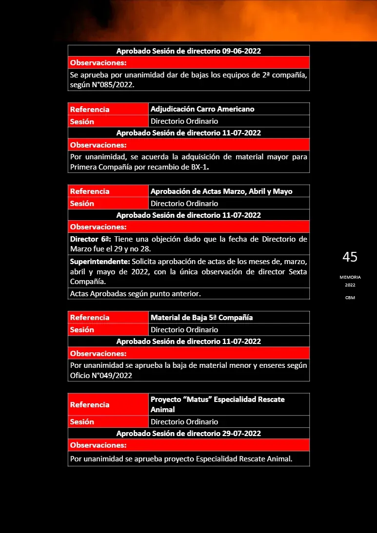 Página 45 de Memoria Anual 2022