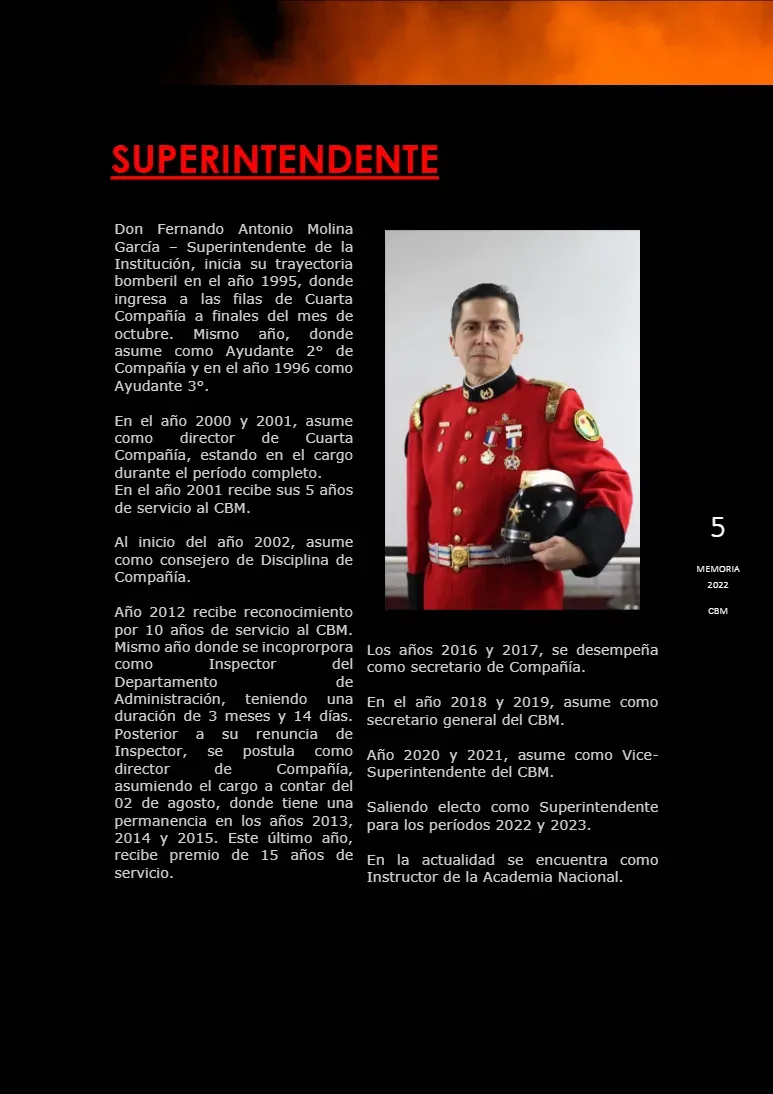 Página 5 de Memoria Anual 2022