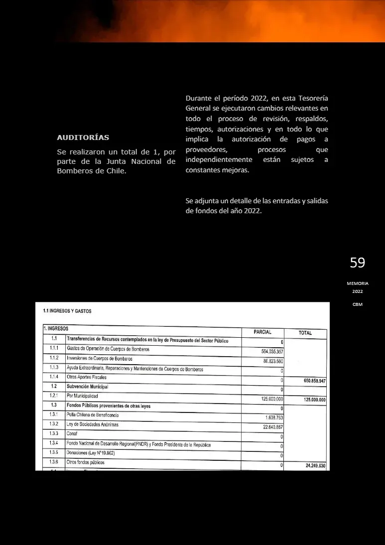 Página 59 de Memoria Anual 2022